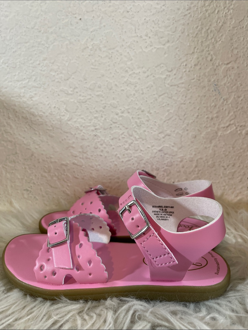 FOOTMATES ECO-ARIEL - ES011-661 - BUBBLEGUM MICRO WATERPROOF SIZE 12 NEW - Picture 7 of 10